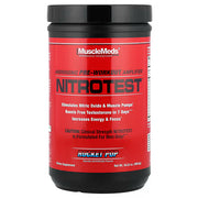 MuscleMeds, Nitrotest, Androgenic Pre-Workout Amplifier, Rocket Pop, 16.53 oz (468.6 g)