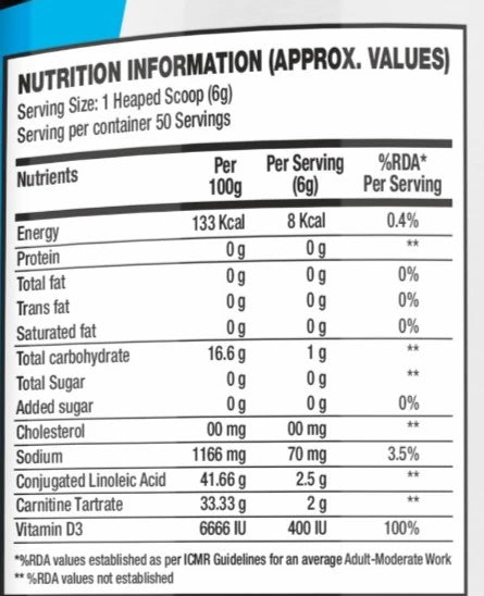 BPI CLA+ Carnitine - 300 Gms - 50 servings