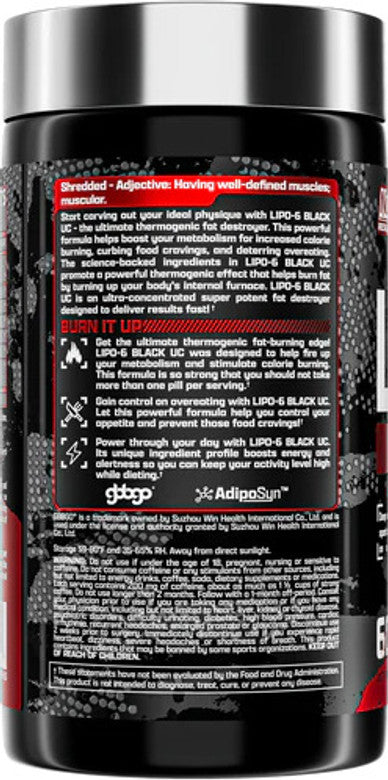 Nutrex lipo 6 black UC 60 caps