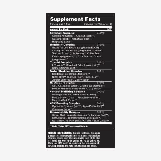 Animal Cuts Fat Burner 42 packs | Weight Loss Support