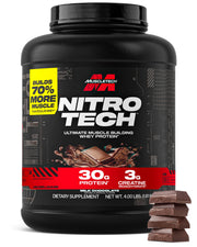 MuscleTech Nitro-Tech Whey Protein Powder Milk Chocolate 4 lb Tub