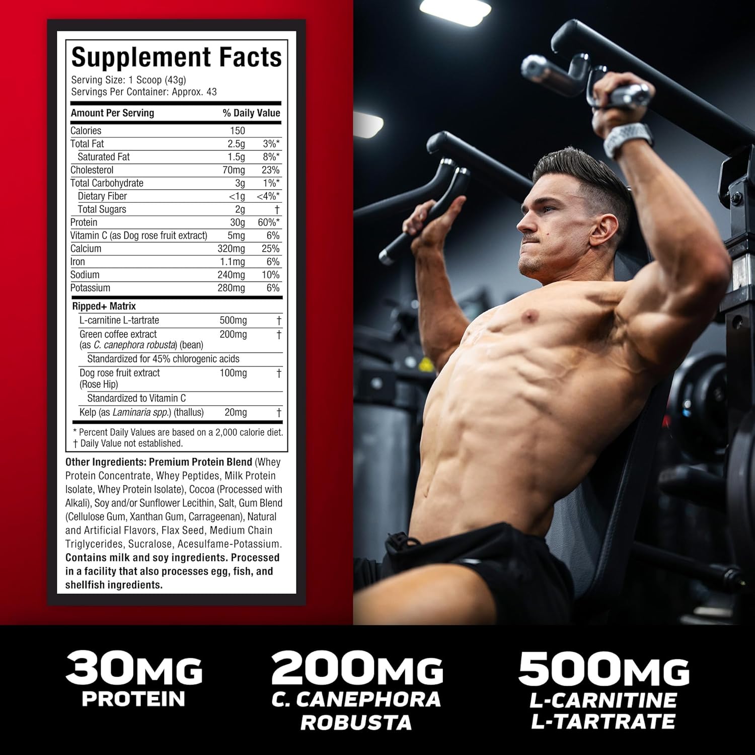 Muscletech Nitrotech Ripped - 4 Lbs (1.81Kg)