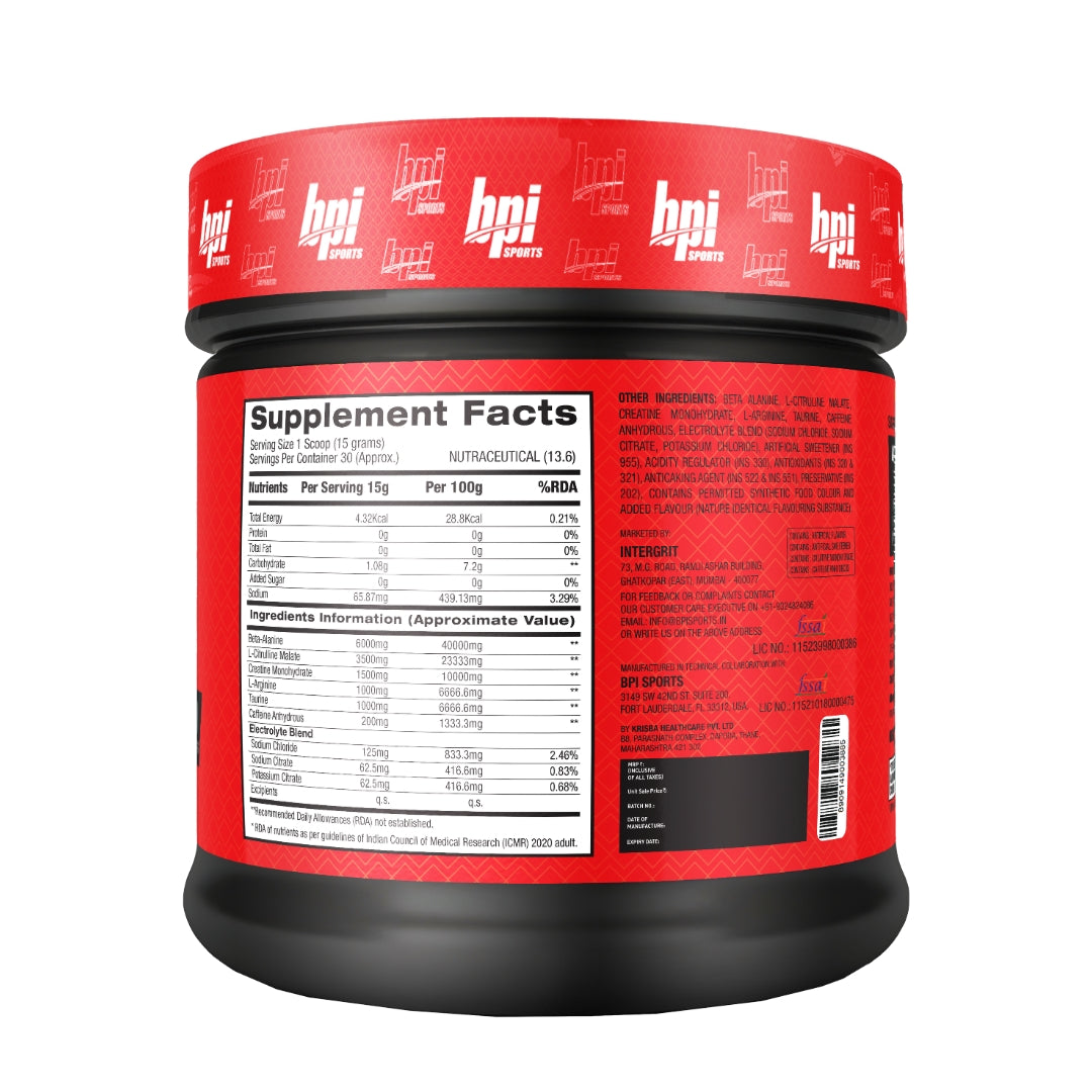 BPI Sports 1.M.R. Vortex | Pre-Workout Supplement(450gm)