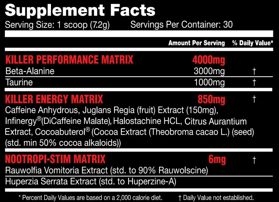 Killer Labz Stim Reaper Pre-Workout – Watermelon Flavour