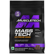 MuscleTech Mass-Tech Extreme 2000 12 lb Tub Triple Chocolate Brownie