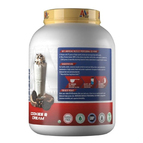 Americanz Muscles Professional Iso Hydro, 2.27 kg (5 lb), Cookies & Cream